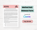 Matted Hair Release Grooming Form