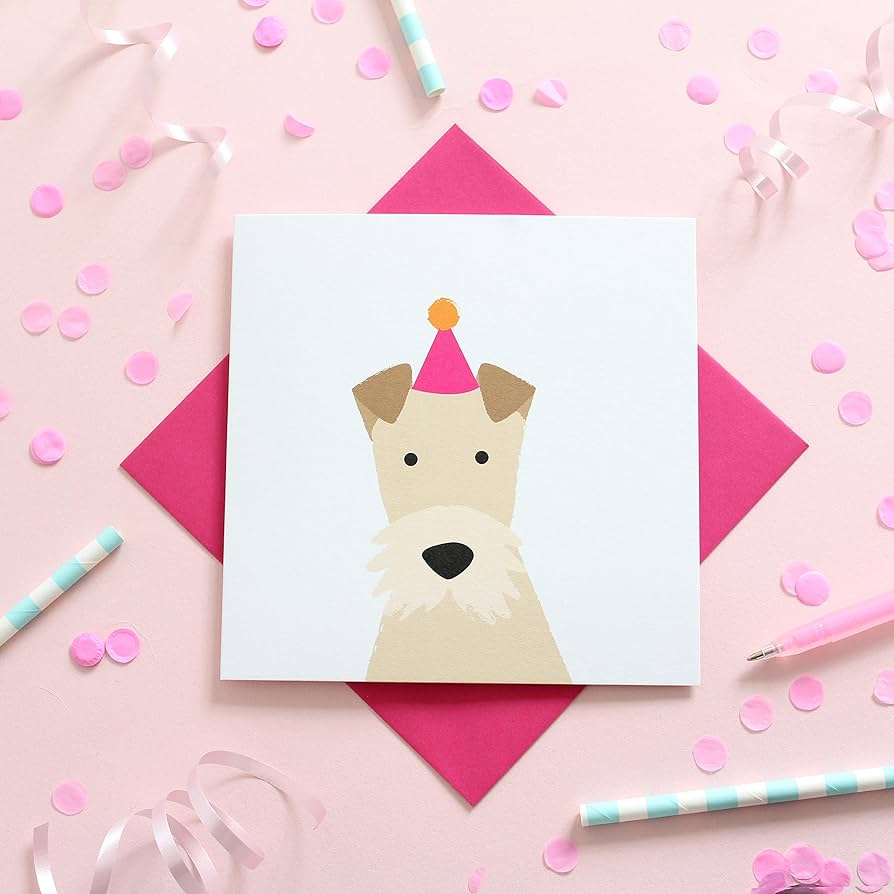 Fox Terrier Birthday Card