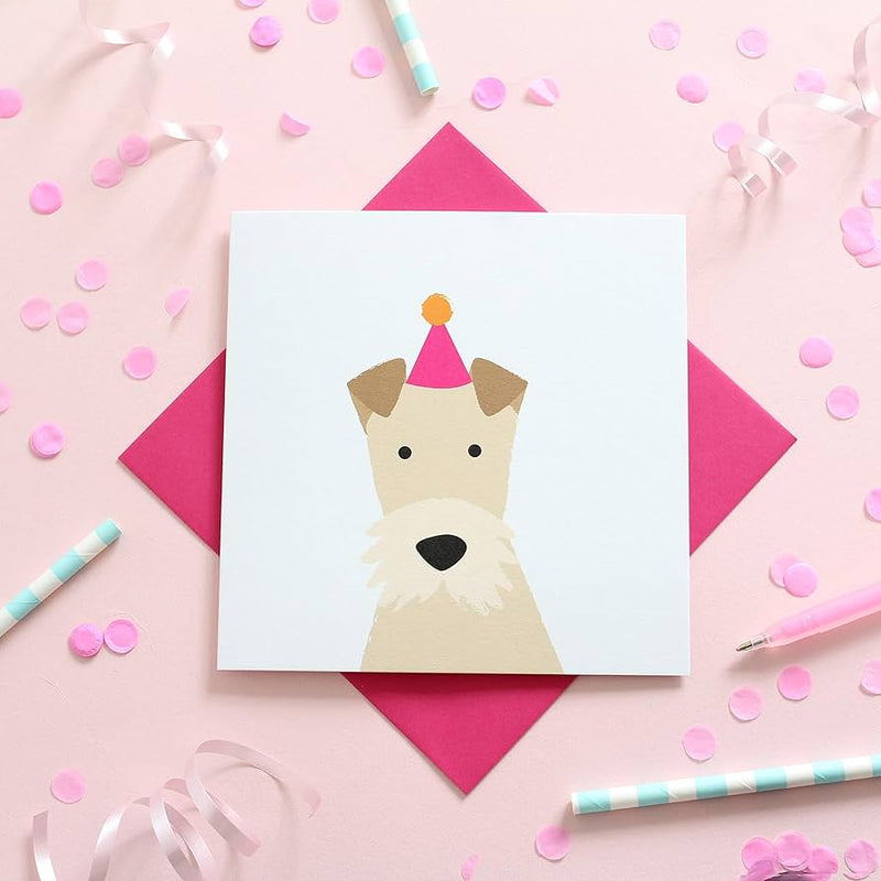 Fox Terrier Birthday Card