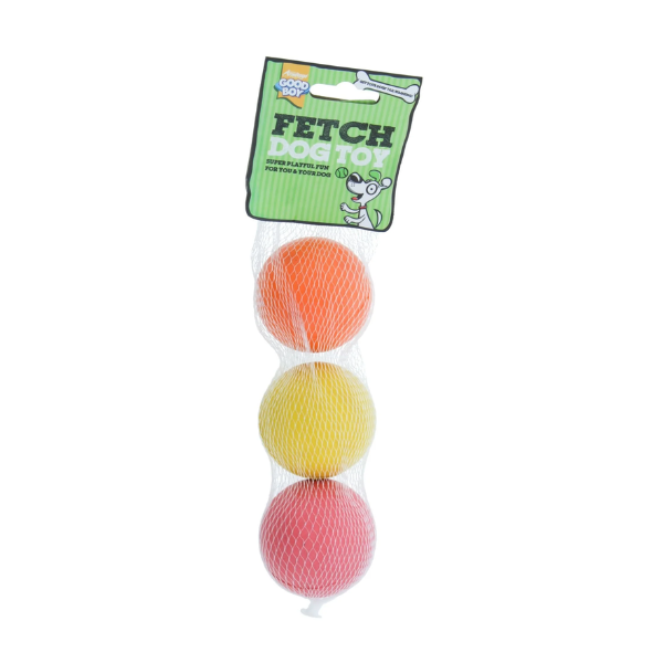 Fetch Balls Dog Toy Good Boy