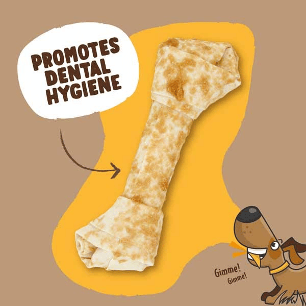 Good Boy Tough & Tasty Chicken Knot Dog Treats Rawhide Free