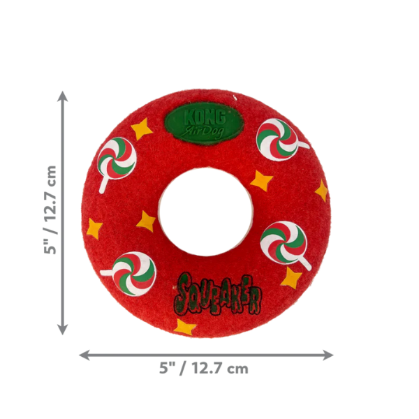 Kong Christmas Holiday AirDog Squeaker Donut