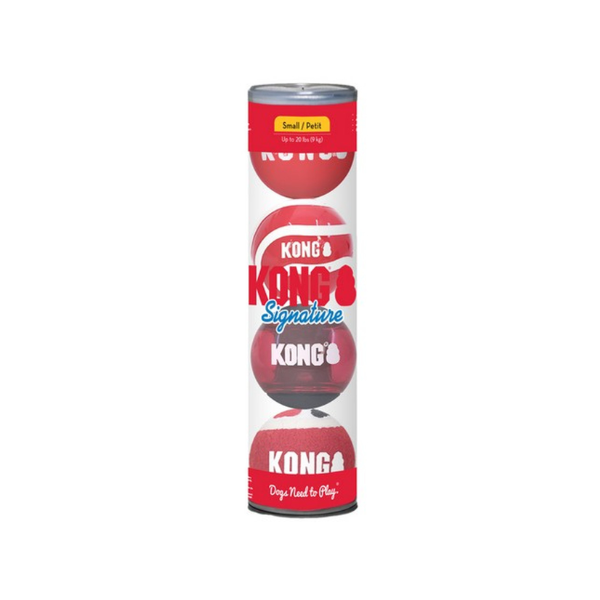 KONG Signature Balls 4pk Assorted Small