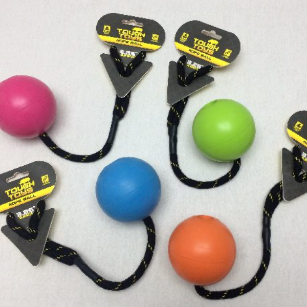 Happy Pet Rope Ball 3.25″