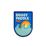 Scout's Honour Doggy Paddle Pro iron-on patch for dogs