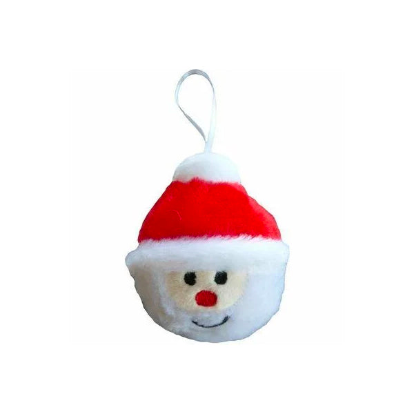 Festive Bauble Squeaky Santa Dog Toy