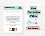 Flea Prevention Policy Template - Underdog Pets