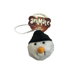 Festive Bauble Squeaky Santa Dog Toy