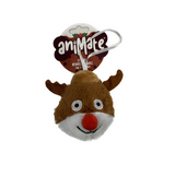 Festive Bauble Squeaky Santa Dog Toy