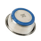 Classic Non Slip Stainless Steel Dish Blue 400ml