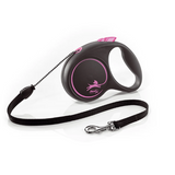 Flexi Black Design Cord Dog Lead 5m Pink Medium