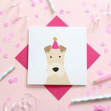 Fox Terrier Birthday Card