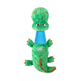 GiGwi Crocodile Plush Dog Toy with TPR Neck