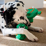 GiGwi Crocodile Plush Dog Toy with TPR Neck