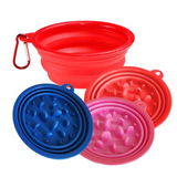 Hem and Boo Slow Feeder Pop Up Pet Travel Bowls