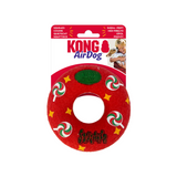 Kong Christmas Holiday AirDog Squeaker Donut Medium