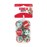 KONG Christmas Holiday SqueakAir Balls 6pk Small