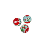 KONG Christmas Holiday SqueakAir Balls 6pk Small