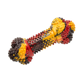 Nylabone Strong Tough Durable Rubber Dog Chew Toy Bone, Bacon Cheeseburger Flavour