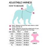Pawsome Paws Boutique Party Animal Teal Adjustable Harness