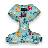 Pawsome Paws Boutique Party Animal Teal Adjustable Harness
