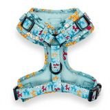 Pawsome Paws Boutique Party Animal Teal Adjustable Harness