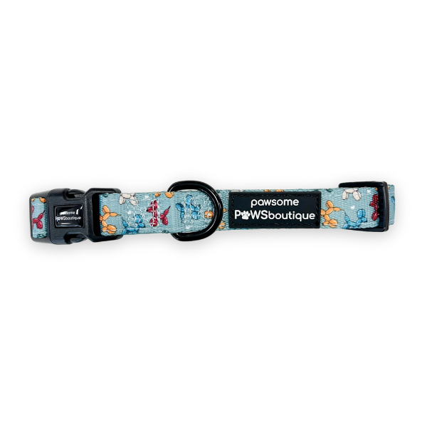 Pawsome Paws Boutique Party Animal Teal Collar