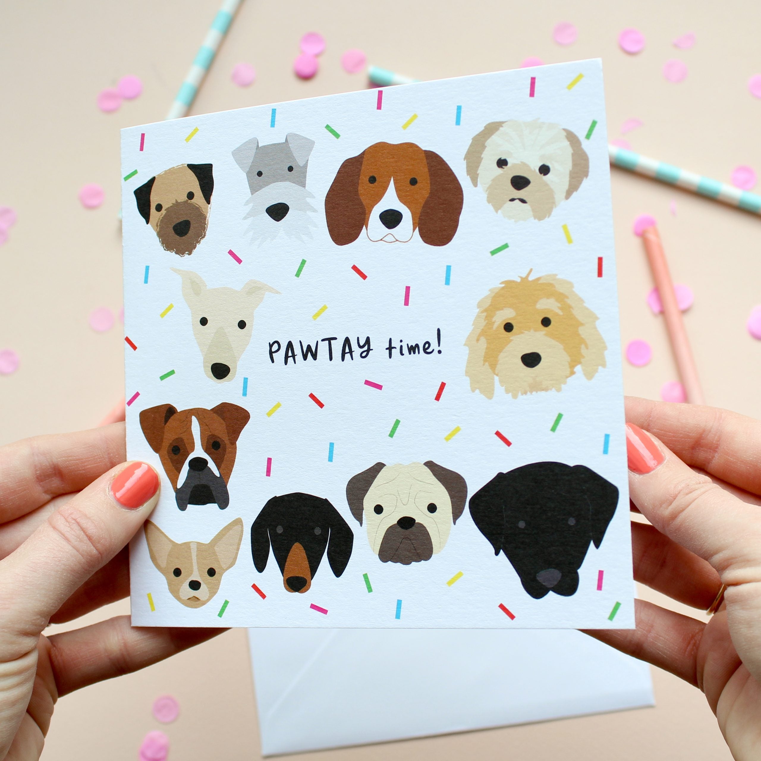 Pawtay Time Dog Card