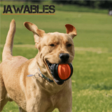 Ancol Jawables Tough Ball Black/Orange Dog Toy