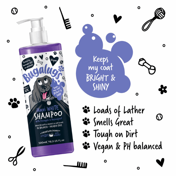 Bugalugs Maxi White Shampoo - Underdog Pets