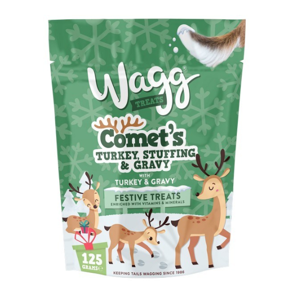 Wagg Comet's Turkey, Stuffing and Gravy Festive Treats Bumper Pack 500g