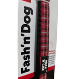 Dog Lead Red Tartan