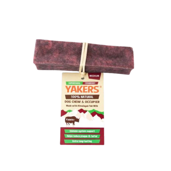 Yakers Superfood Cranberry Dog Chew Medium