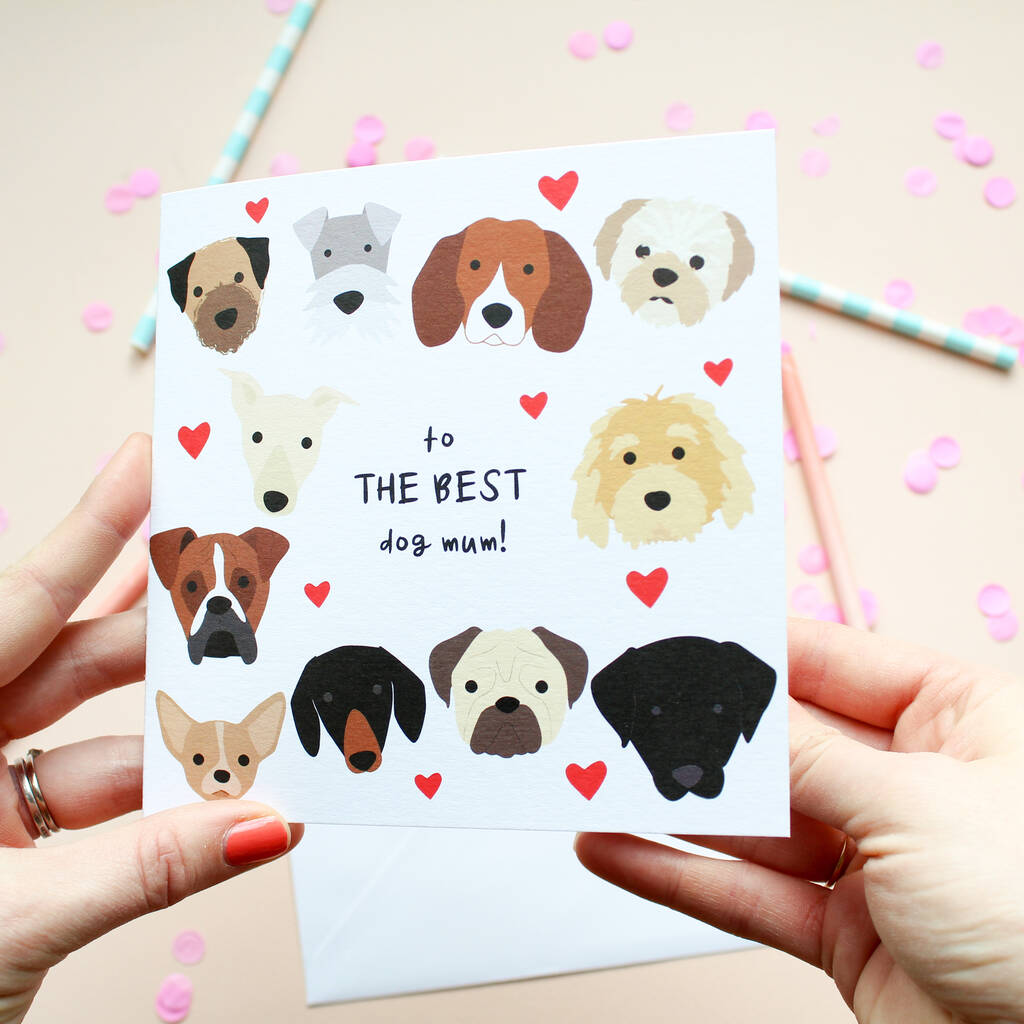 'Best Dog Mum' Or 'Best Dog Dad' Card