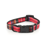 Ancol Adjustable Collar Tartan Red