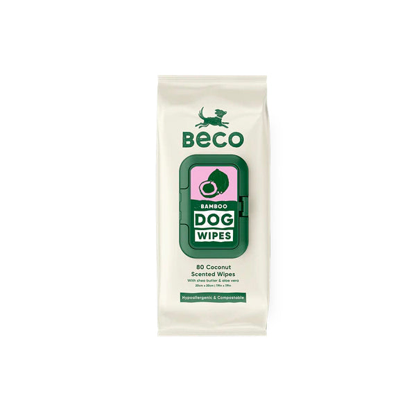 Beco Bamboo Coconut Scented Dog Wipes - Underdog Pets