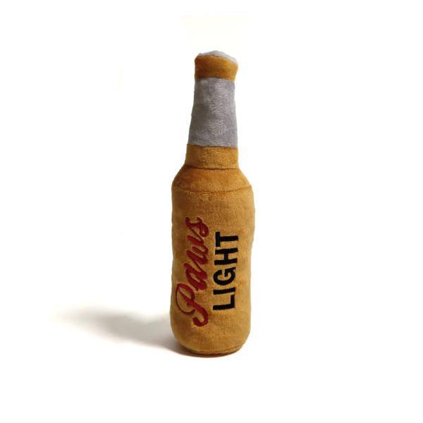 Paws Light Beer Bottle Plush Dog Toy - Underdog Pets