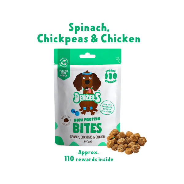 Denzel's High Protein Bites Low Cal Training Treats - Underdog Pets
