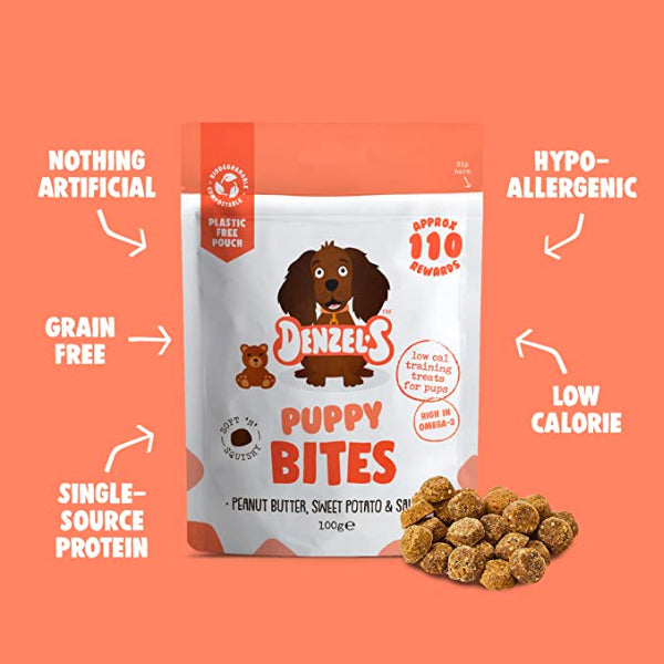 Denzel's Nut Butter Bites Low Cal Training Treats - Underdog Pets
