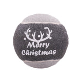 Grey Christmas Tennis Ball - Underdog Pets