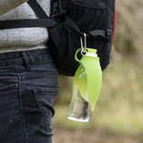 Rosewood Easy Use Dog Travel Water Bottle with Stylish Leaf Design, Green - Underdog Pets