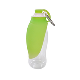 Rosewood Easy Use Dog Travel Water Bottle with Stylish Leaf Design, Green