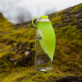 Rosewood Easy Use Dog Travel Water Bottle with Stylish Leaf Design, Green - Underdog Pets