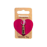 Rosewood Metal Pet Identity Tube