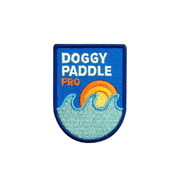 Scout's Honour Doggy Paddle Pro iron-on patch for dogs - Underdog Pets