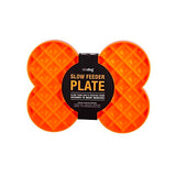 Slow Dog Feeder Plate Orange
