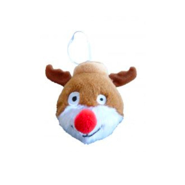 Xmas Bauble Squeaky Reindeer Dog Toy - Underdog Pets
